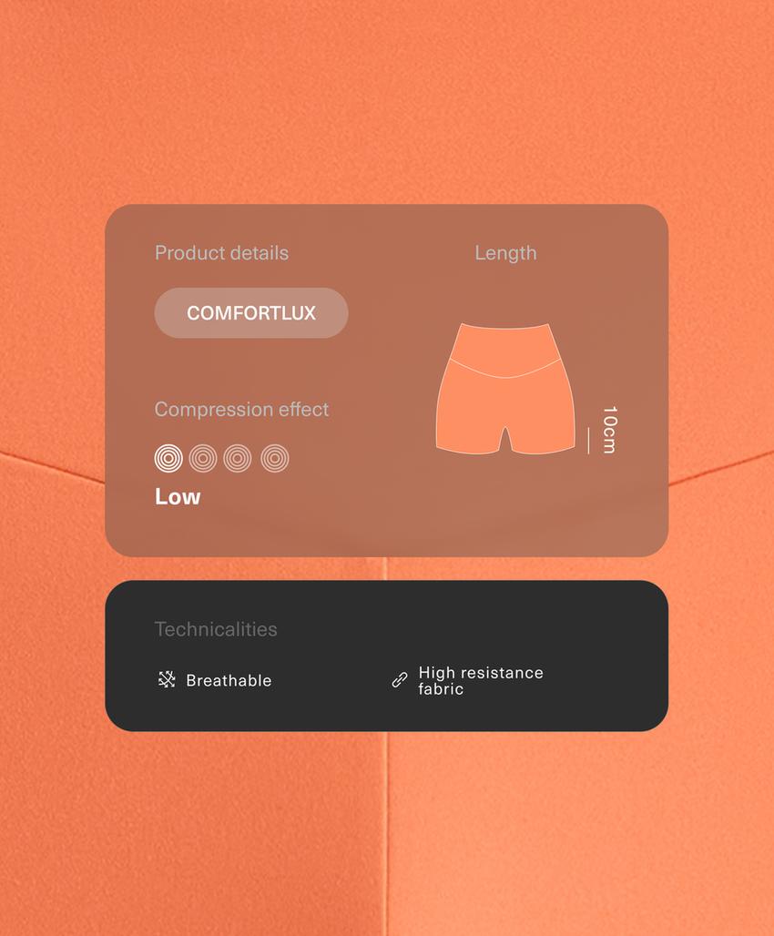 Легинсы Hot pants Comfortlux с высокой посадкой, 10 см
