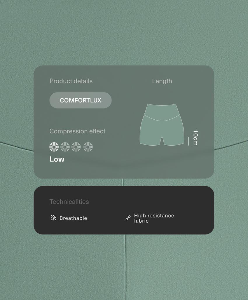 Легинсы Hot pants Comfortlux с высокой посадкой, 10 см