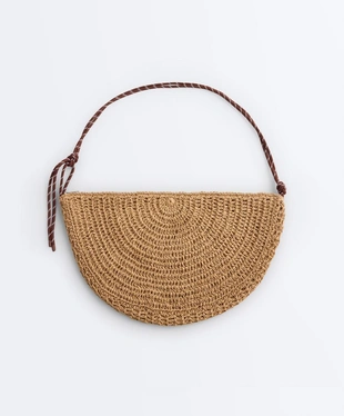 Raffia-effect bag- Заказать в России