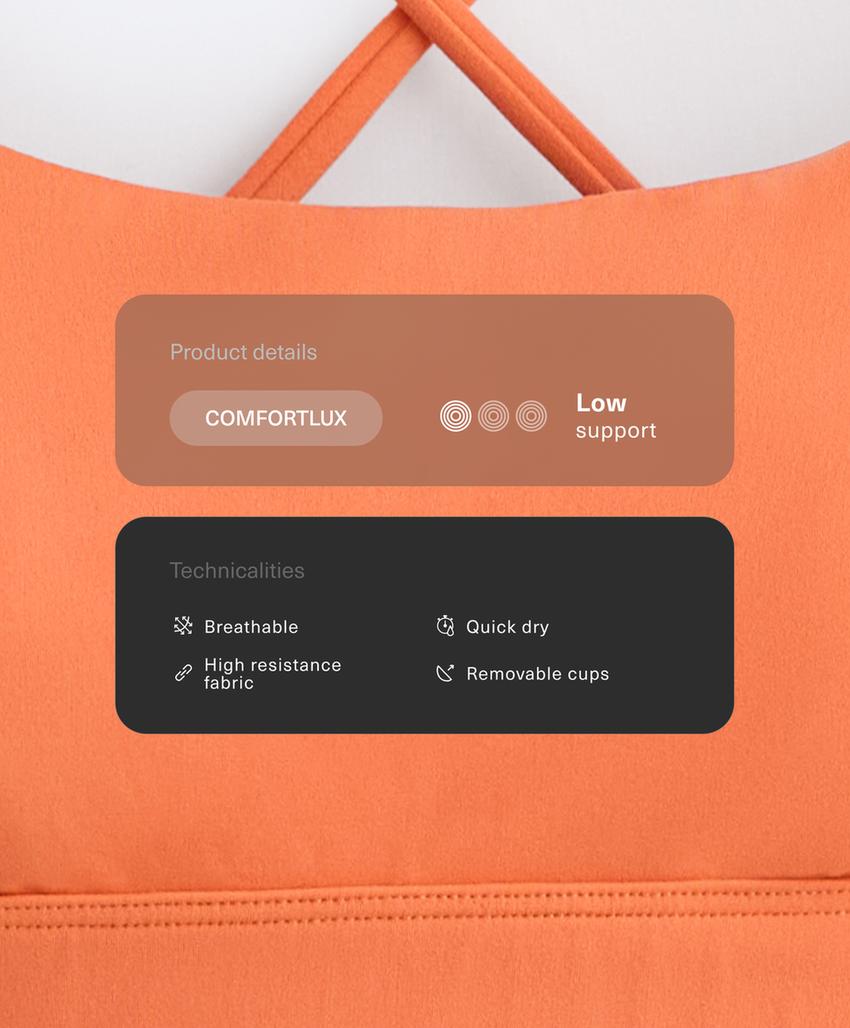 Спортивный бюстгальтер Comfortlux с низкой степенью поддержки