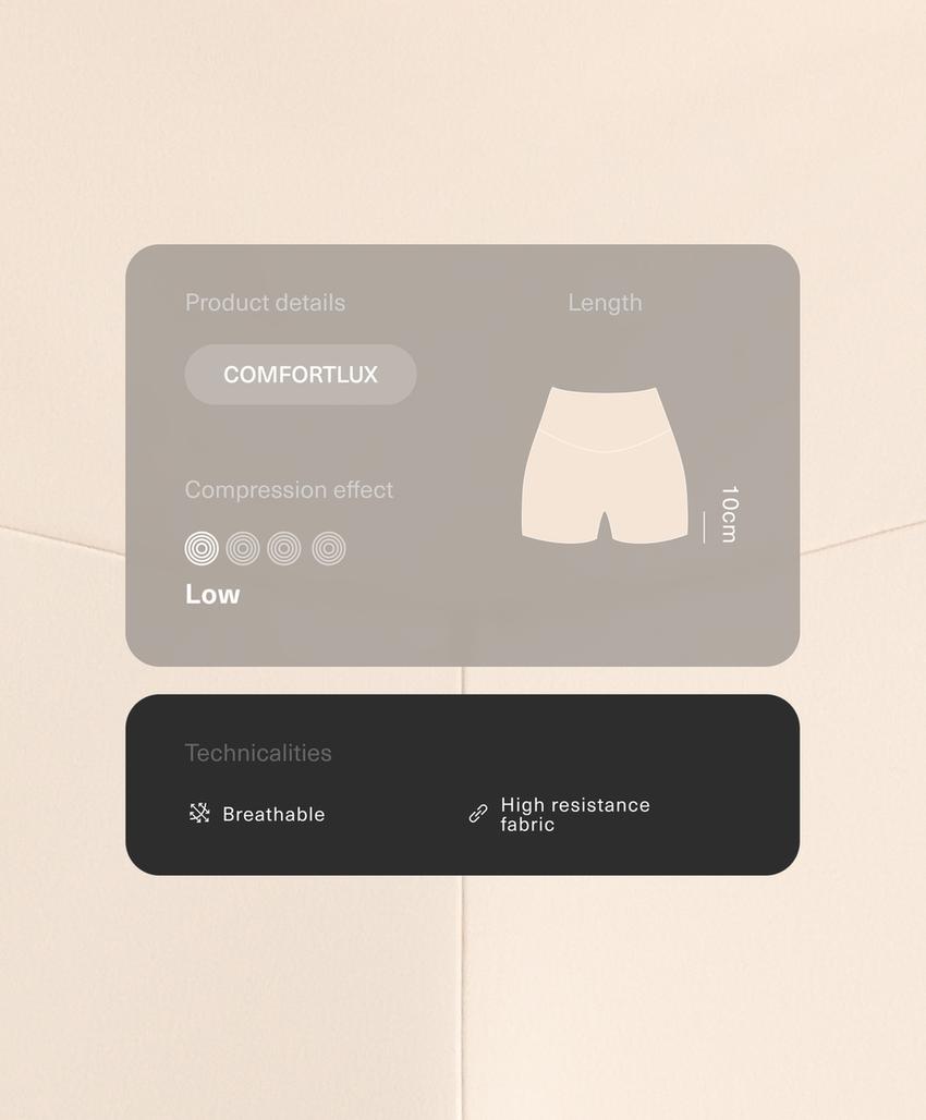 Легинсы Hot pants Comfortlux с высокой посадкой, 10 см
