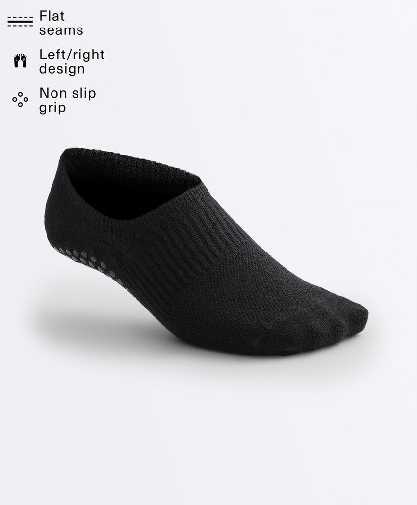 Pack de 2 pares de meias de Yoga e Pilates em mistura de algodão