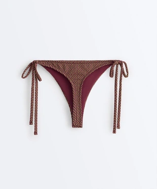 Geometric tie-side bikini thong- Заказать в России