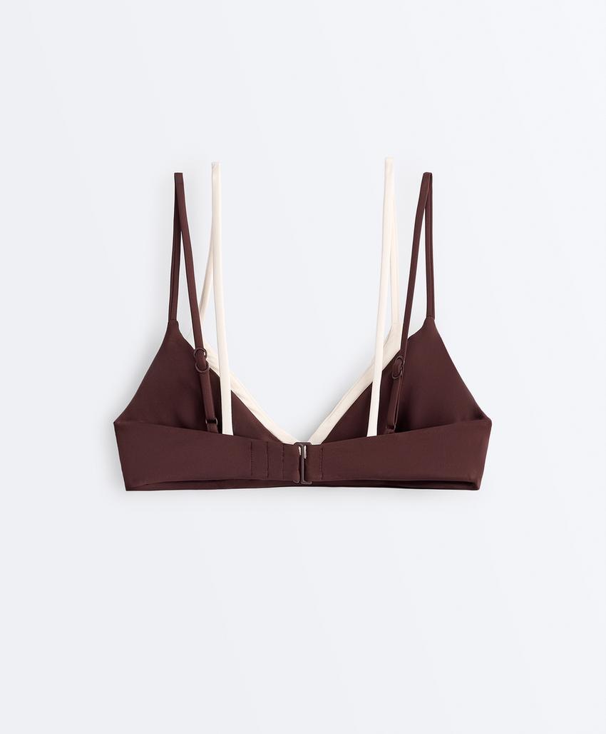 Топ бикини с эффектом двойного слоя