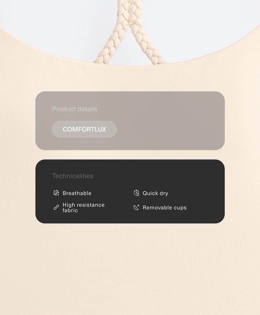 Топ-майка Comfortlux с плетеными бретелями