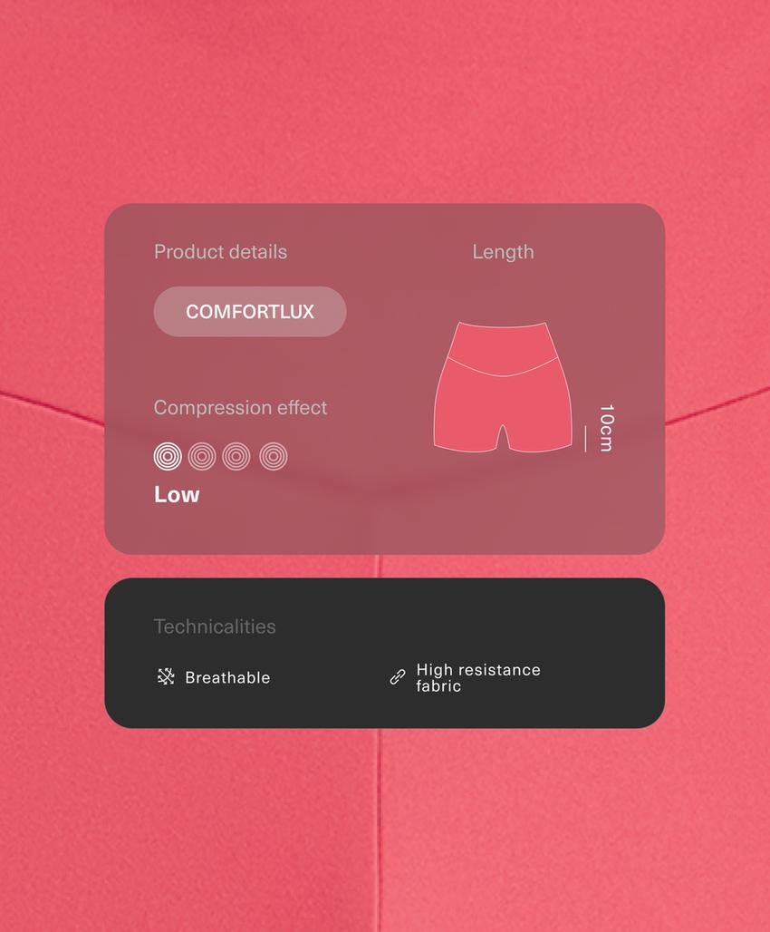 Легинсы Hot pants Comfortlux с высокой посадкой, 10 см