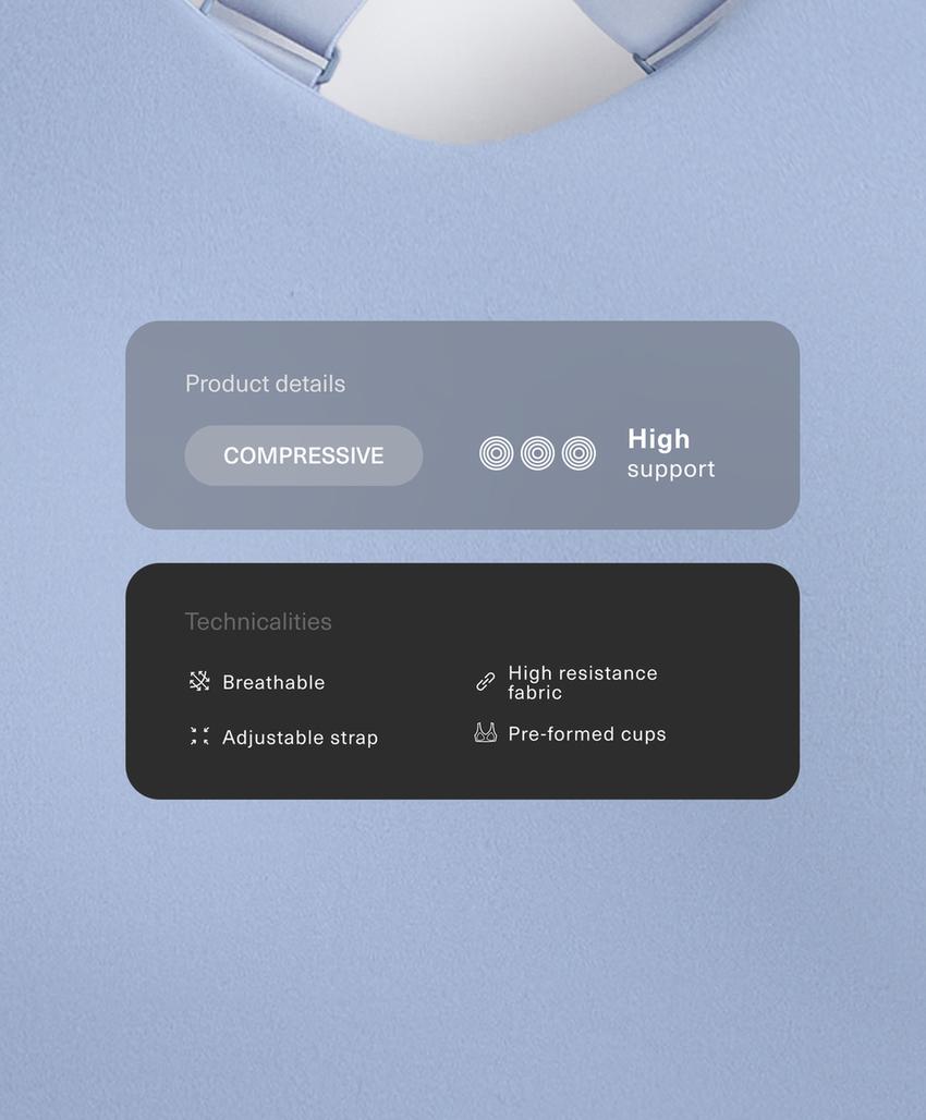 Спортивный бюстгальтер Compressive с высокой поддержкой