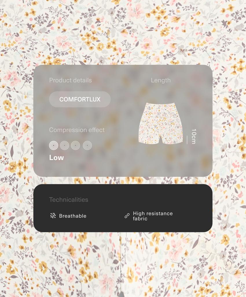 Шорты Comfortlux с цветочным принтом, 10 см