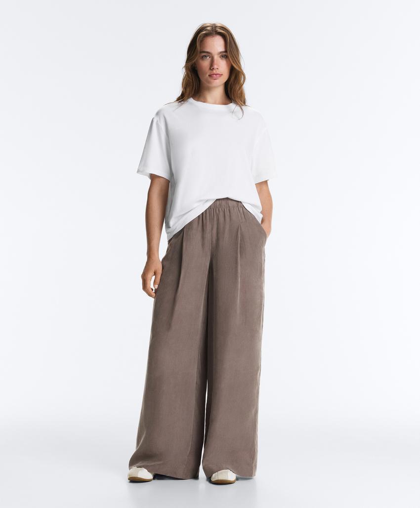 Широкие брюки Wide leg из 100%-го лиоцелла