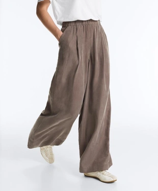 Широкие брюки Wide leg из 100%-го лиоцелла- Заказать в России