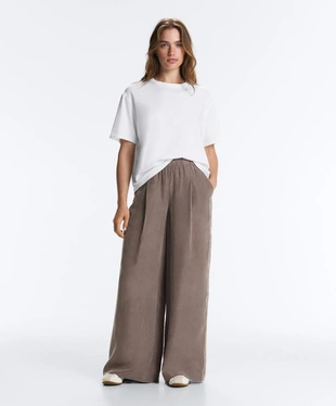 Широкие брюки Wide leg из 100%-го лиоцелла- Заказать в России