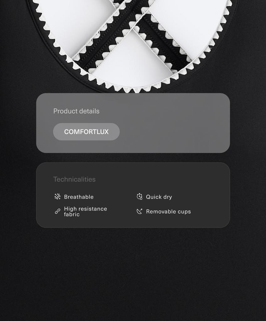 Топ-майка Comfortlux с контрастными швами