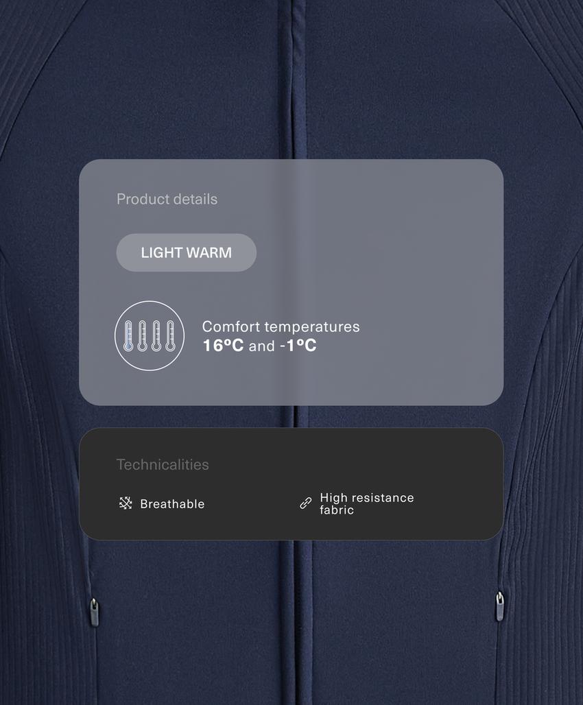 Куртка Light Warm с отделкой в рубчик