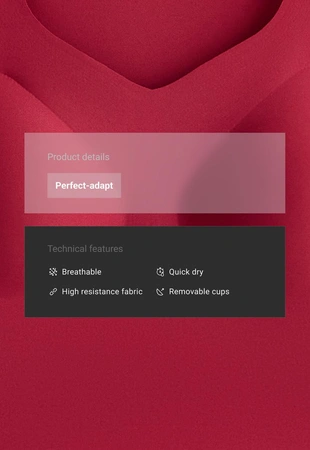 Майка - топ Perfect-adapt com copas- Заказать в России