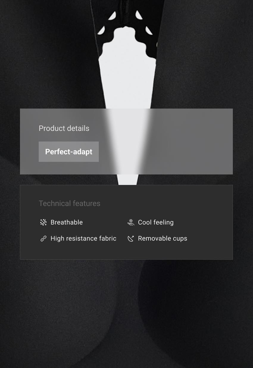 Майка - топ Perfect-adapt de alças com ondas