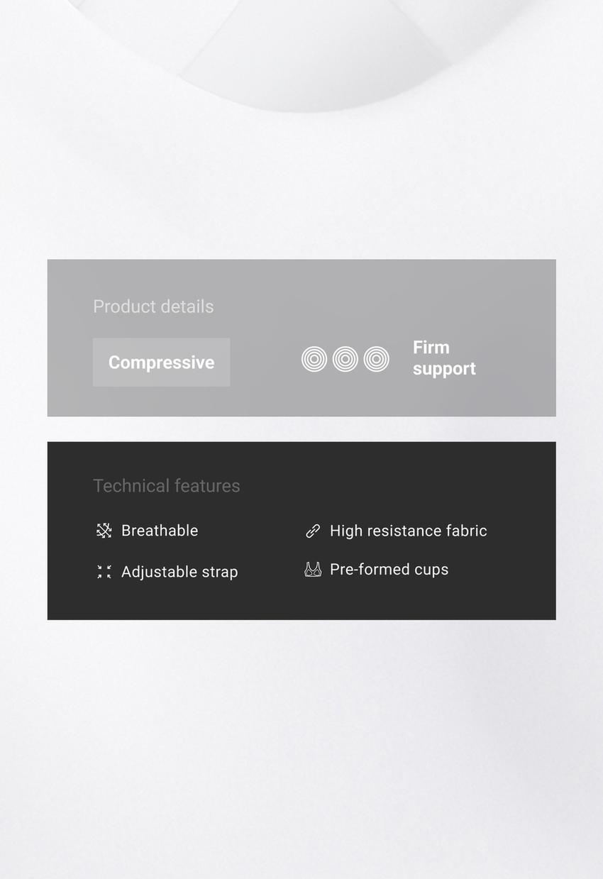 Спортивный бюстгальтер Compressive с высокой поддержкой