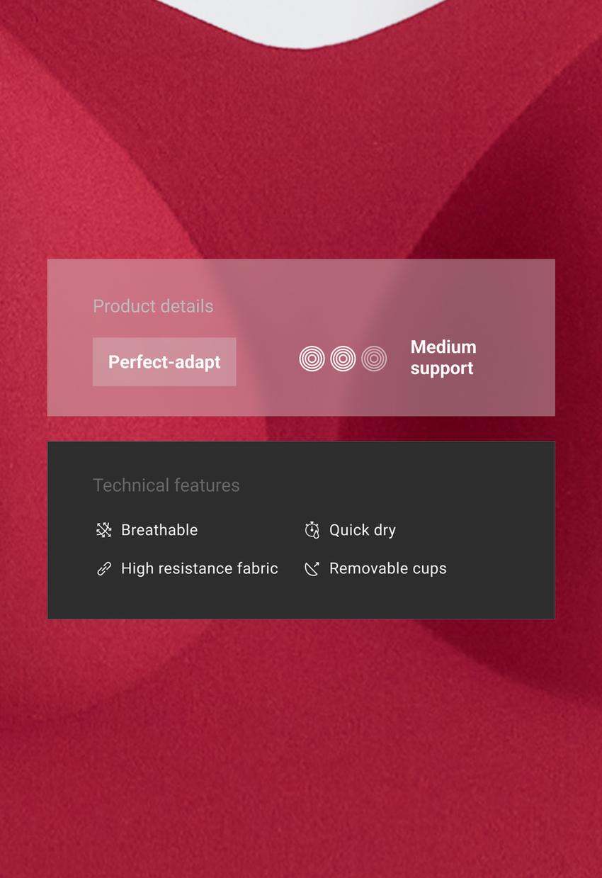 Спортивный бюстгальтер Perfect-adapt, средняя поддержка