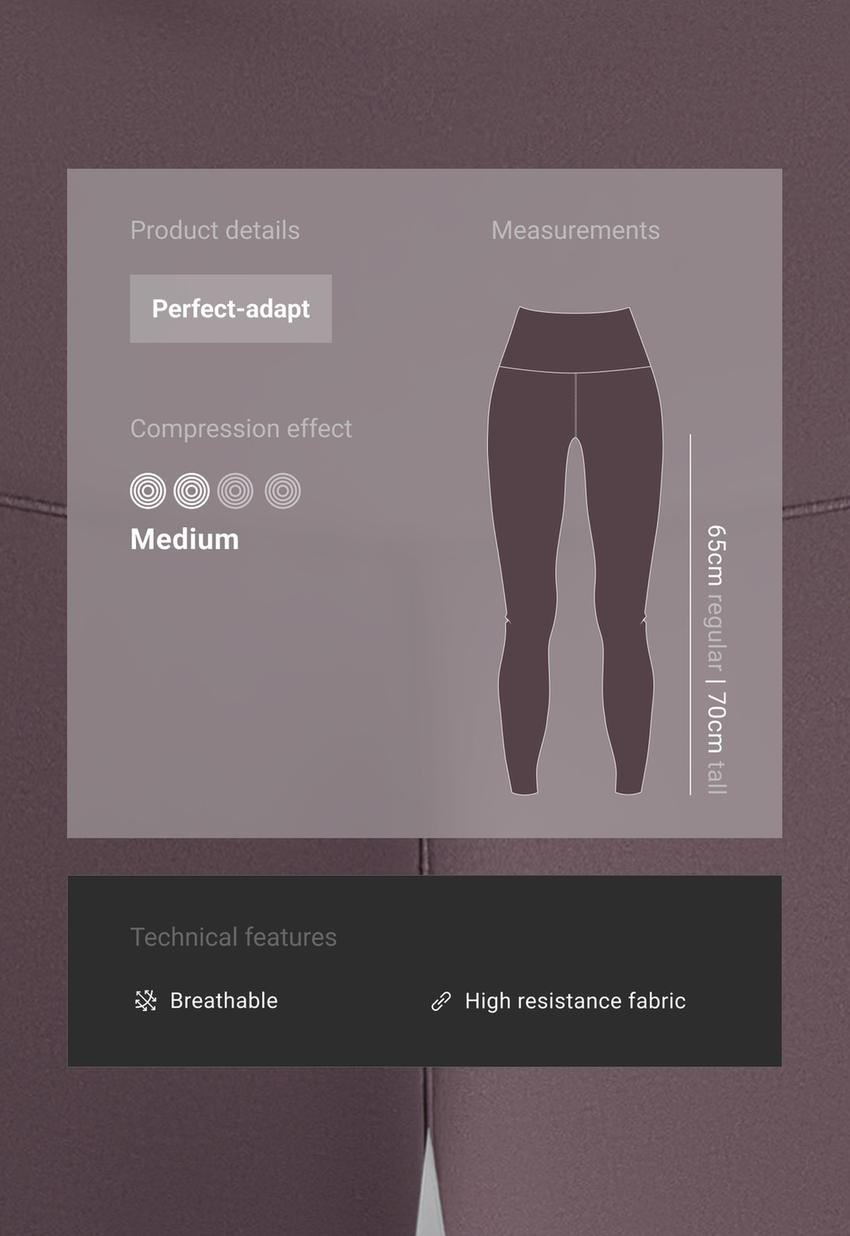 Леггинсы высокой посадки длиной до щиколотки perfect-adapt