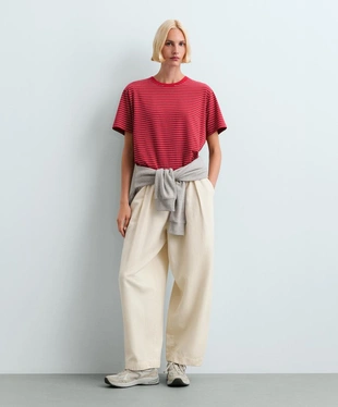 Striped short-sleeved T-shirt- Заказать в России