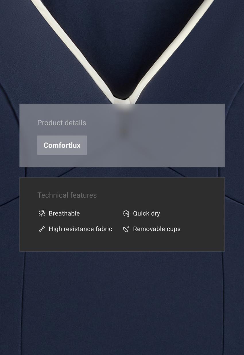 Топ Comfortlux на бретелях с V-образным вырезом