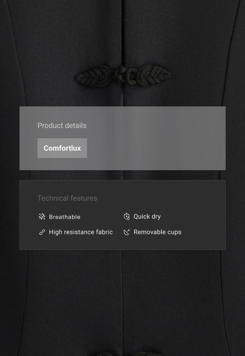 Удлиненный топ Comfortlux с воротником-стойкой