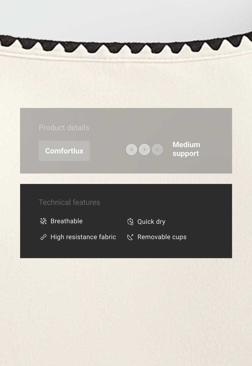 Спортивный бюстгальтер Comfortlux, средняя поддержка