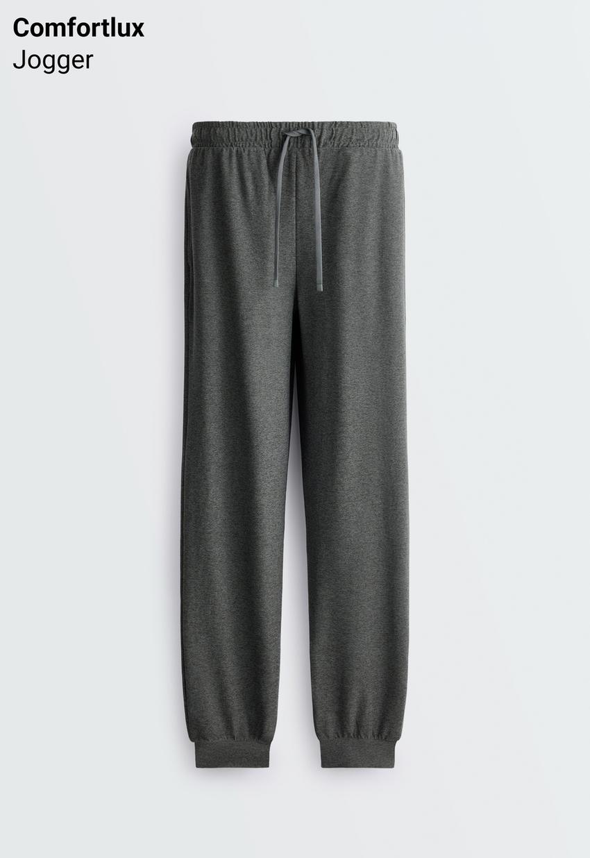Брюки-джоггеры Comfortlux mid rise с эффектом меланжа