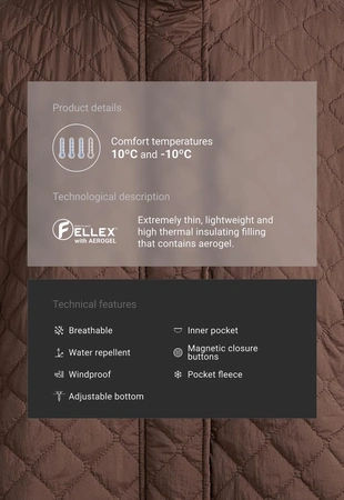 Короткая куртка Fellex® Aerogel- Заказать в России