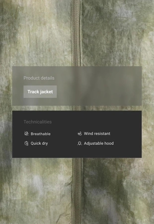 Куртка Track с принтом- Заказать в России