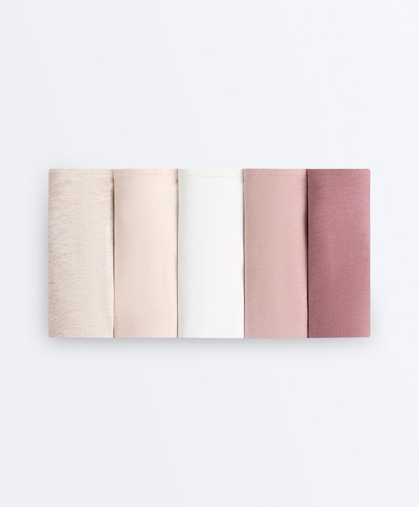 Pack de 5 cuecas clássicas em mistura de algodão