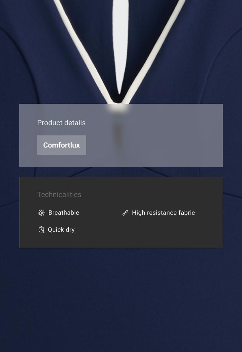 Короткий комбинезон Comfortlux с V-образным вырезом