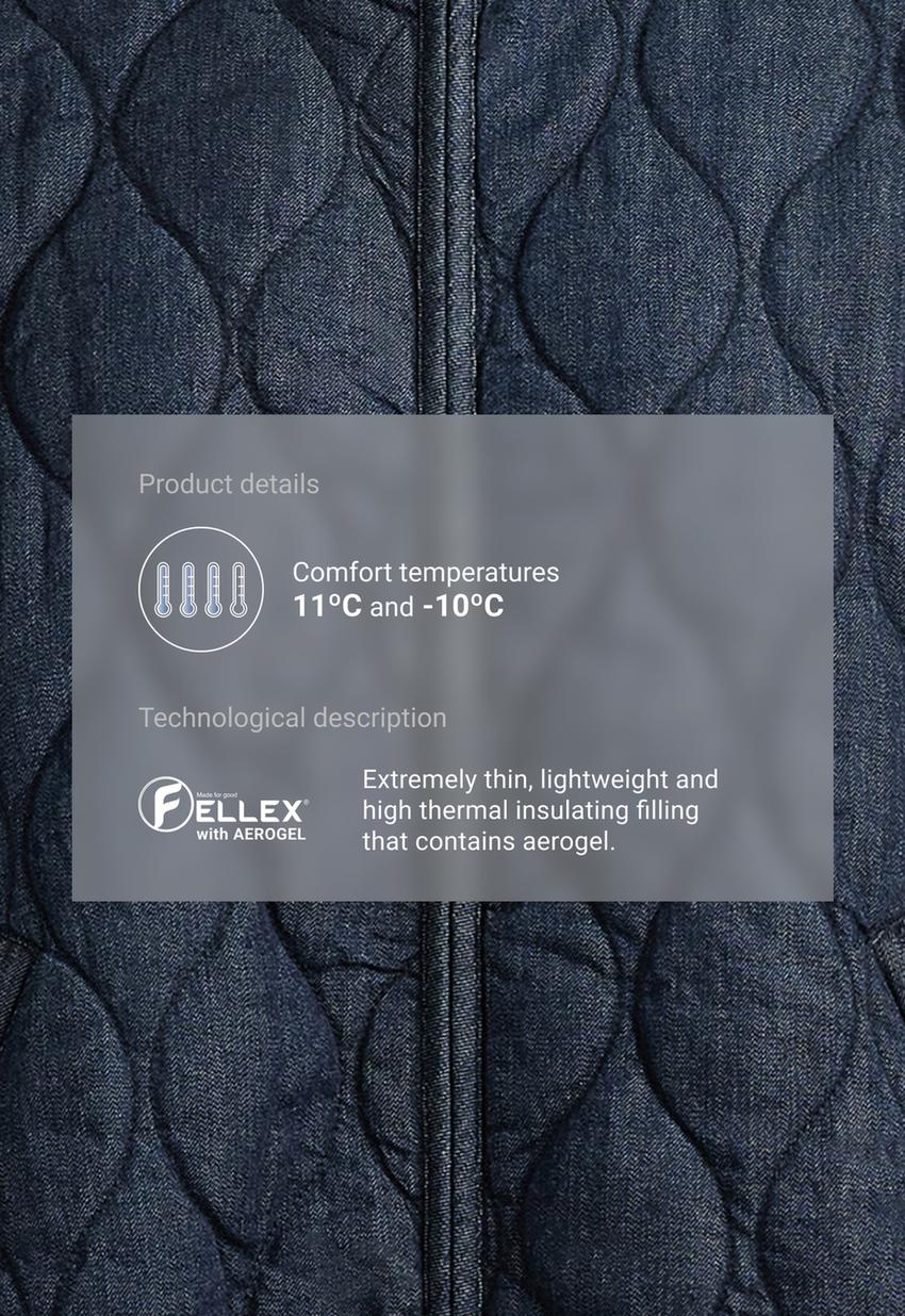 Куртка-boxy FELLEX® AEROGEL с эффектом денима