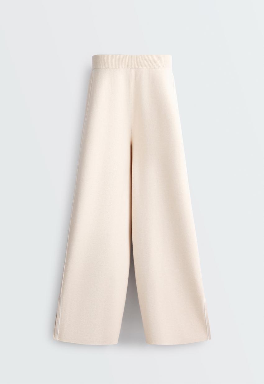 Широкие брюки Wide leg с контрастным кантом