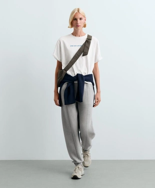 Boxy slogan T-shirt- Заказать в России