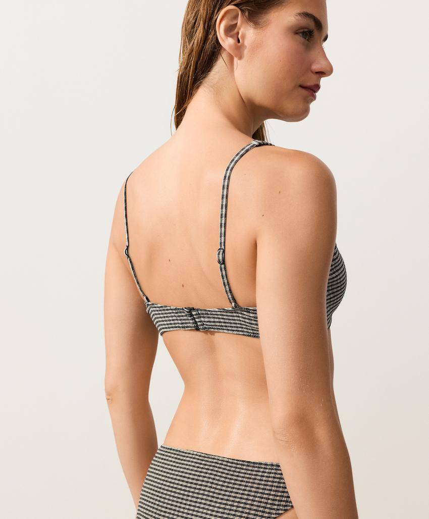 Топ бикини халтер в мелкую клетку