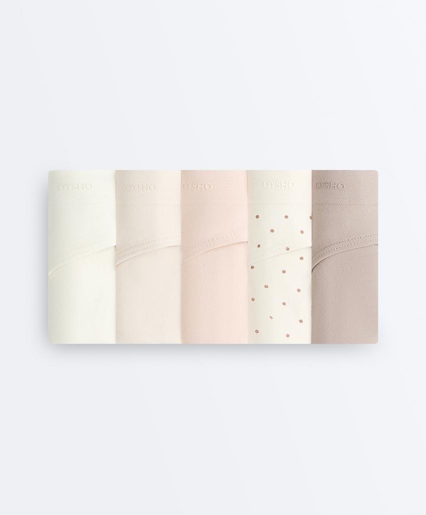 5 бесшовных трусов бразильяно Seamless Soft touch