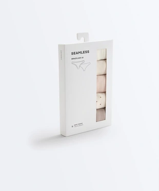 5 бесшовных трусов бразильяно Seamless Soft touch- Заказать в России