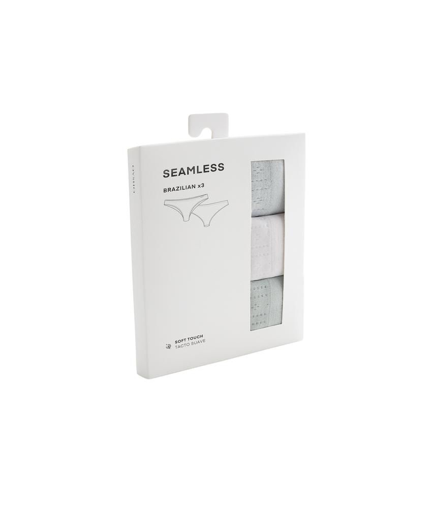 3 труса бразильяна Seamless Soft touch
