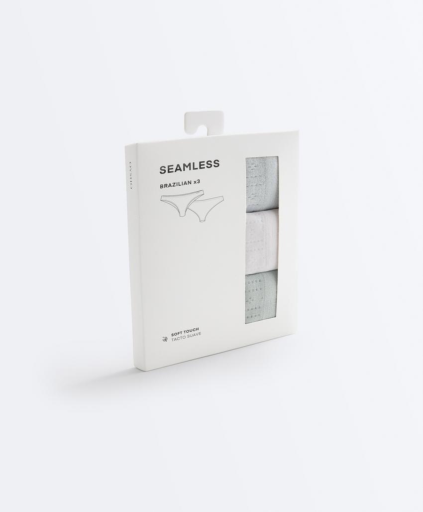 3 труса бразильяна Seamless Soft touch