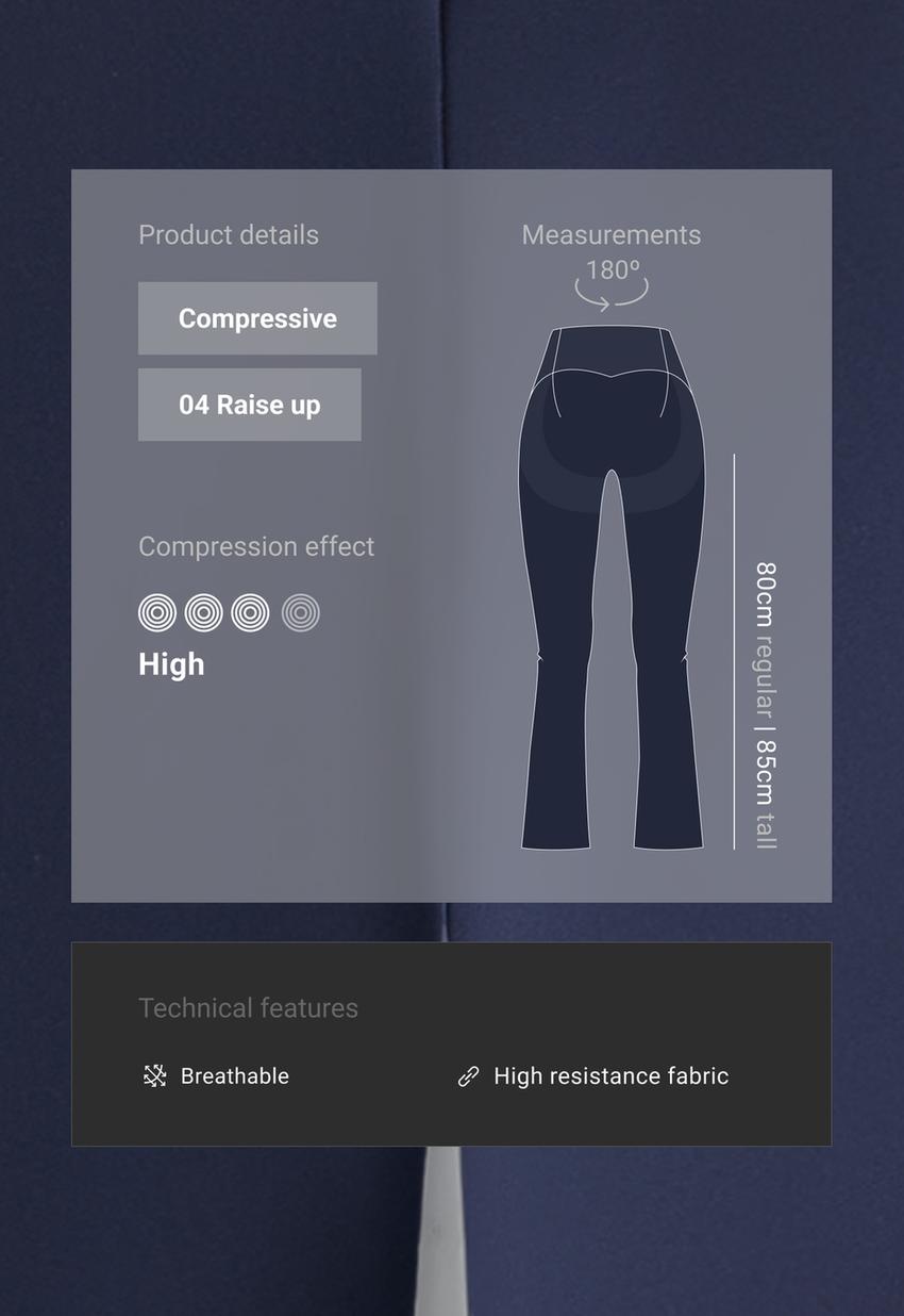 Брюки Flare  Compressive Raise up