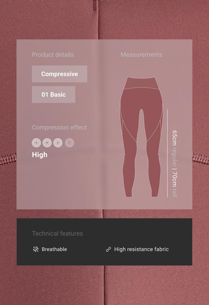 Базовые легинсы Compressive длиной до щиколотки