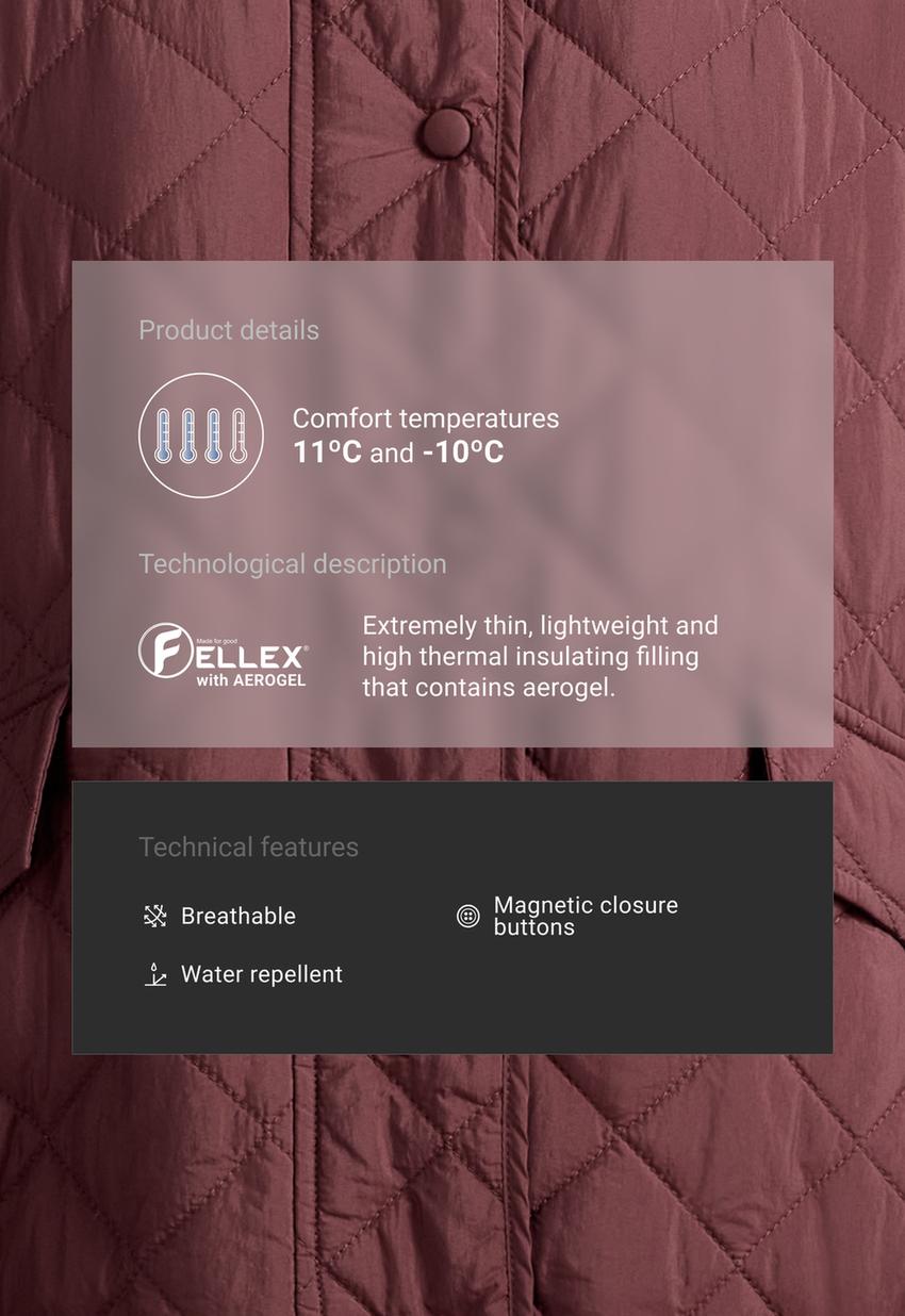 Утепленная куртка миди Boxy с FELLEX® AEROGEL