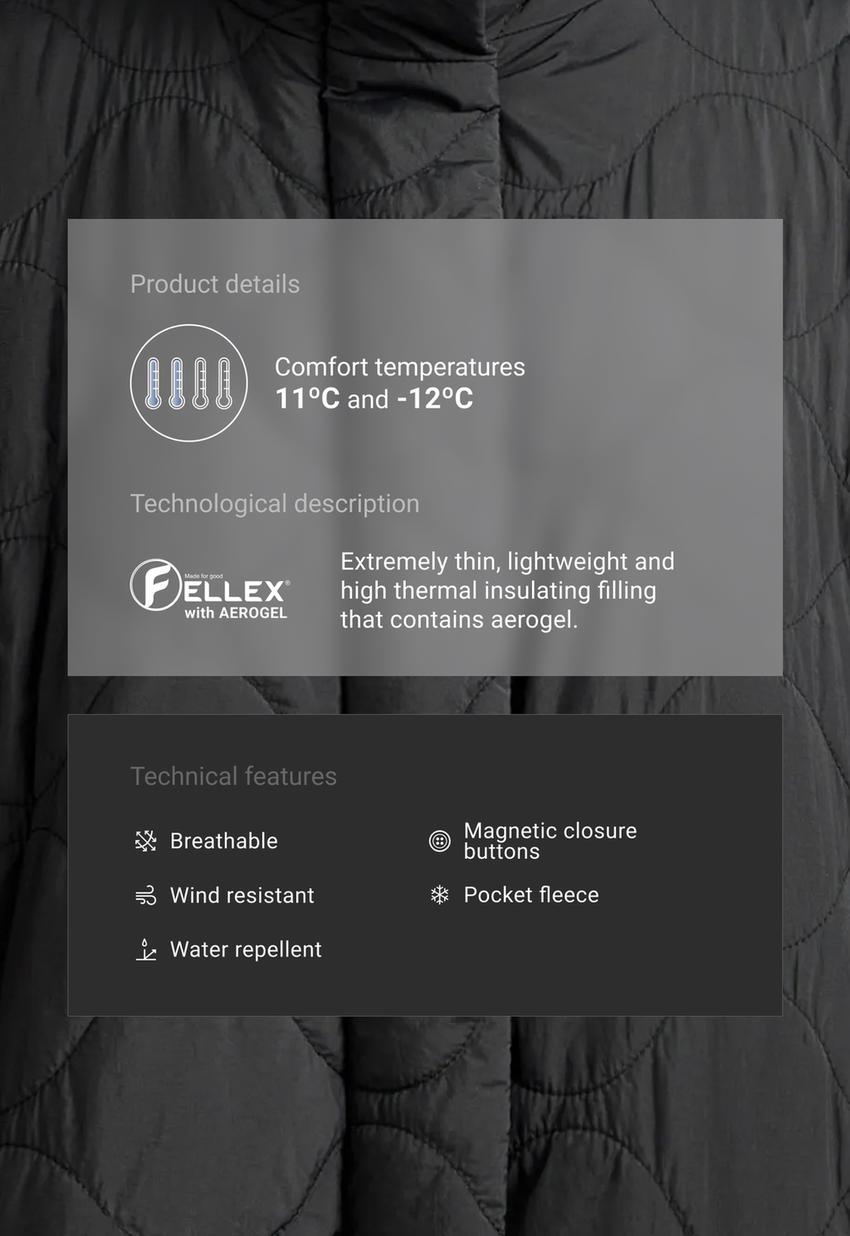 Утепленная куртка миди FELLEX® AEROGEL