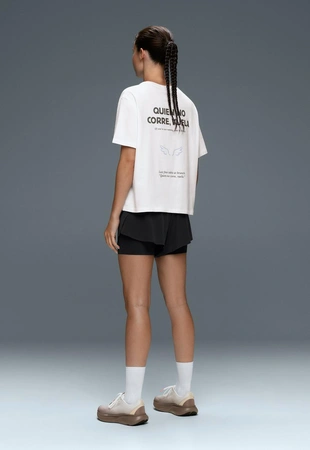 Printed boxy short-sleeved cotton blend T-shirt- Заказать в России