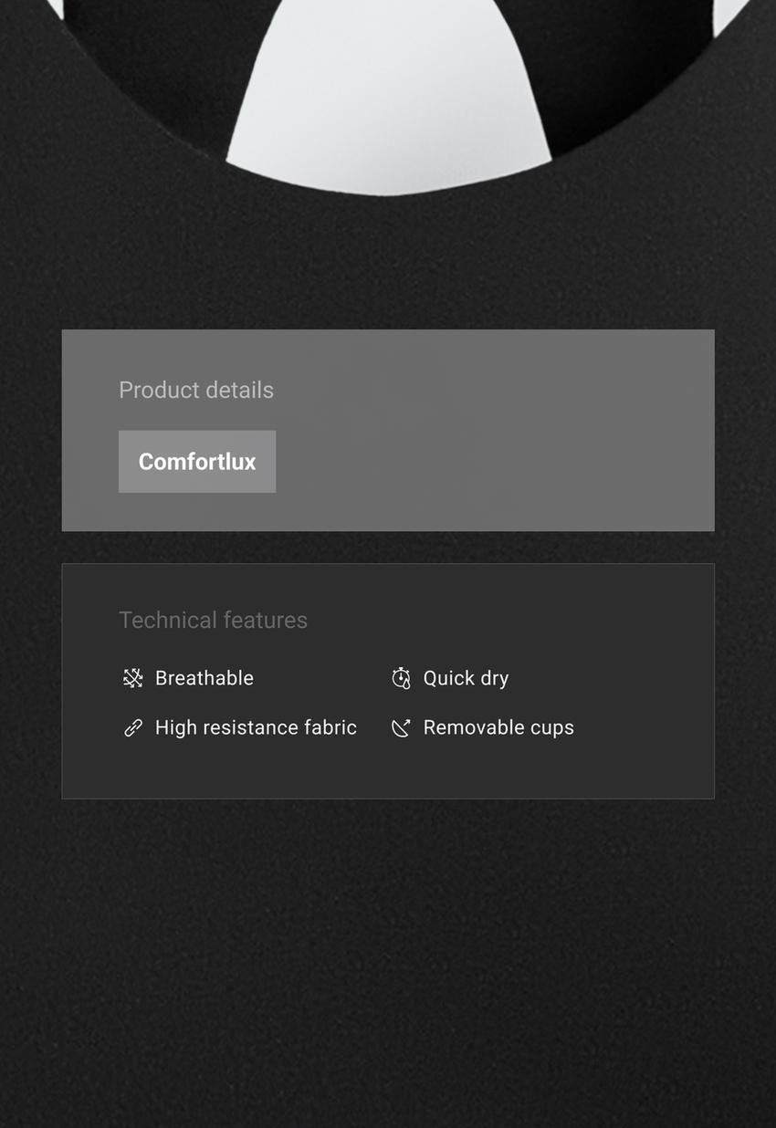 Топ-майка Comfortlux с цветовыми блоками и окантовкой