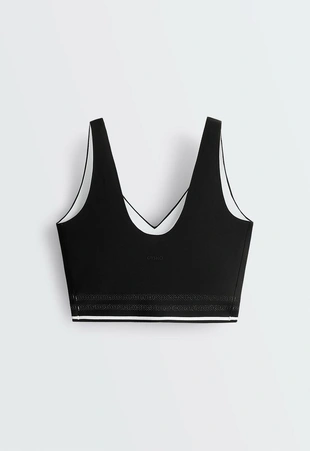 Perfect-adapt medium-support sports bra with piping- Заказать в России