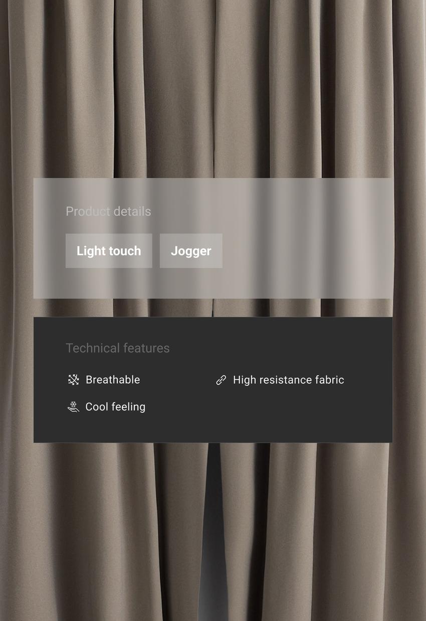 Брюки-джоггеры Light Touch со складками