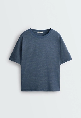 Striped short-sleeved T-shirt- Заказать в России