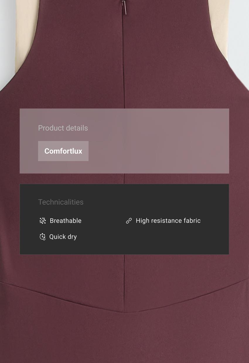 Длинный комбинезон Comfortlux с контрастом