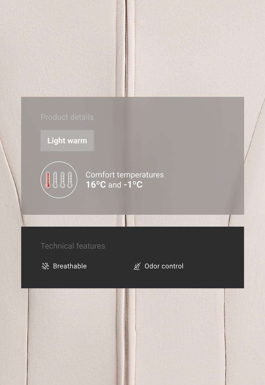 Укороченная высокотехнологичная куртка Light warm